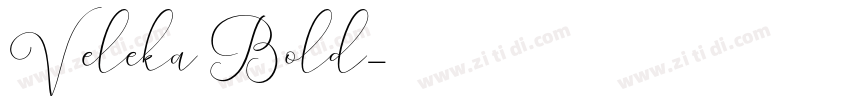Veleka Bold字体转换